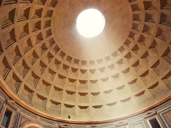 La famosa cúpula del Panteón te dejará sin palabras.