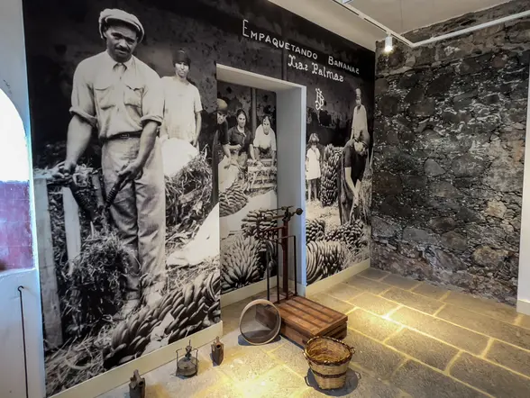 Zona interior del Museo del Plátano en Arucas, Gran Canaria