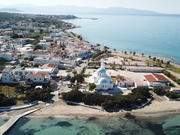 Panorámica de Agistgri, una de las paradas de este crucero.