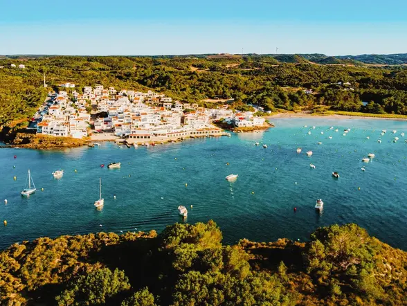 Vista aérea de Es Grau, Menorca