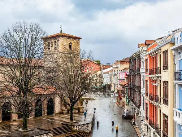Plaza del casco histórico de Avilés