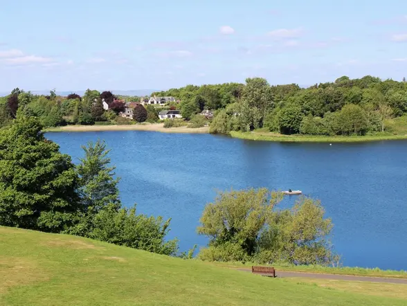 vista lago linlithgow loch escocia