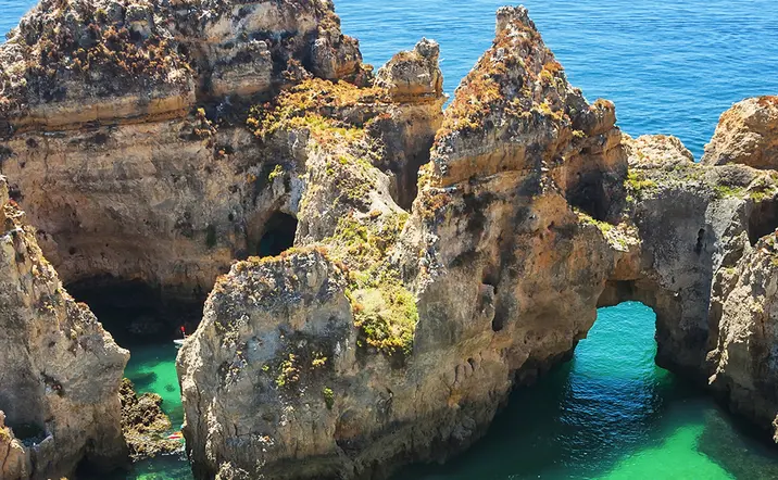Excursión en Barco por las Grutas de Ponta da Piedade - Actividades y Excursiones Buendía Algarve, Portugal