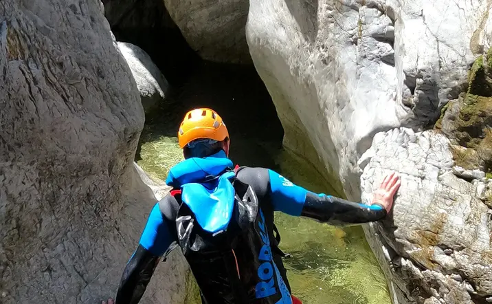Barranquismo en el río Guadalmina