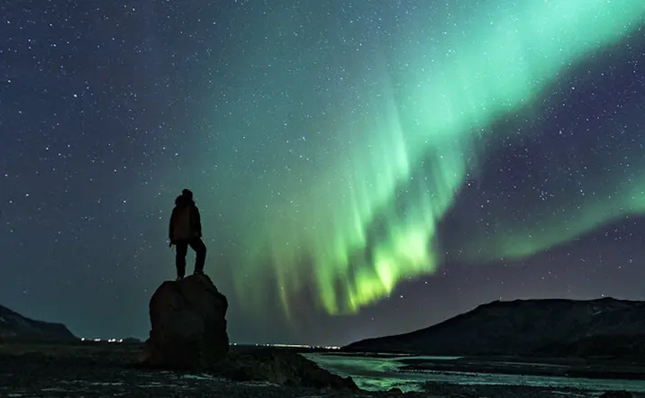 Tour de la Aurora Boreal con chocolate caliente, dulces y fotos