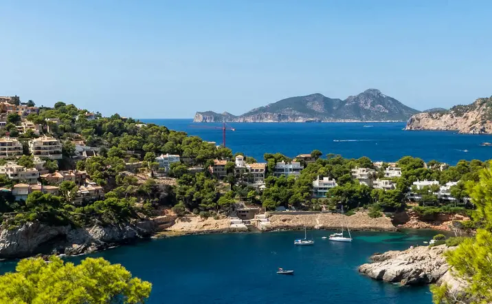 Paseo en catamarán por la costa hasta el puerto de Andratx