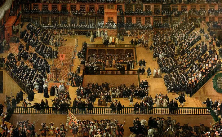 Escenario del auto de fé, un acontecimiento que marcaría el rumbo de la historia.