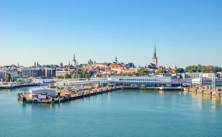 Puerto de llegada, ya que esta excursión a Tallin desde Helsinki se realiza en ferry, cruzando el Golfo de Finlandia.