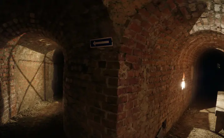 Red de pasadizos subterráneos de Turín.