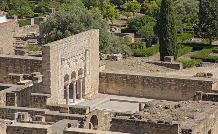 Vistas aéreas de las ruinas de Medina Azahara, uno de los yacimientos más importantes de la región.