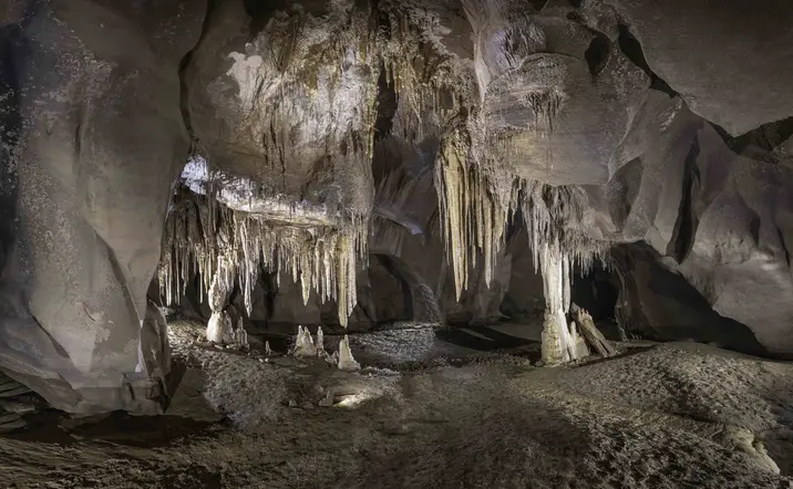 Rocas, texturas y relieves emergen del suelo como esculturas naturales. Un espectáculo íntimo, lejos del ruido de la superficie.