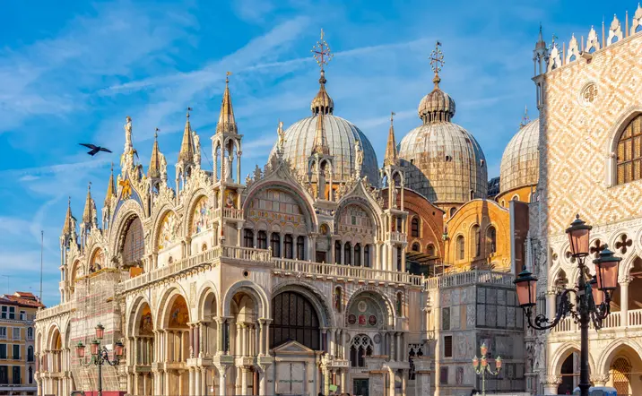 Imagen general de la basílica de San Marcos, Venecia