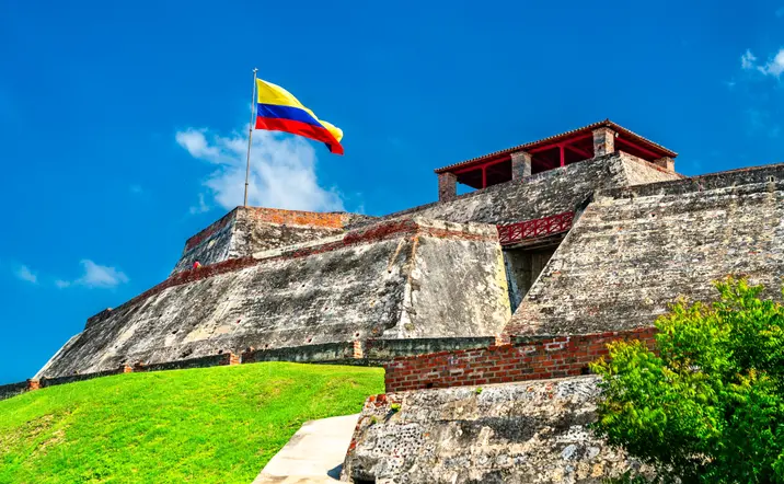 Castillo de San Felipe en Cartagena de Indias, Colombia
