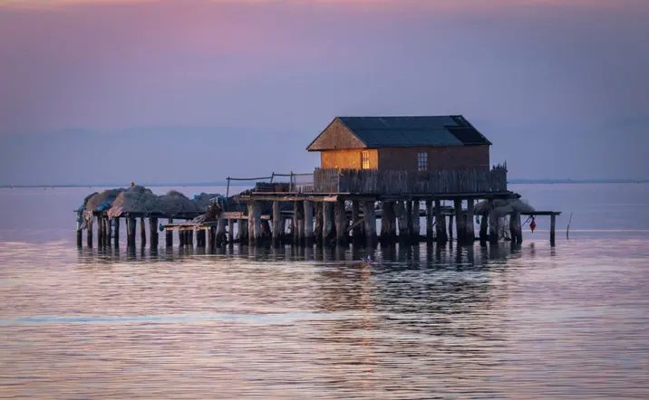 La isla Pallestrina en Venecia