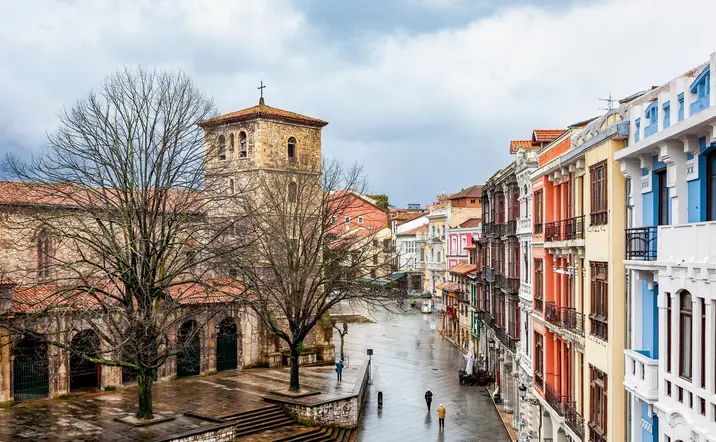 Plaza del casco histórico de Avilés
